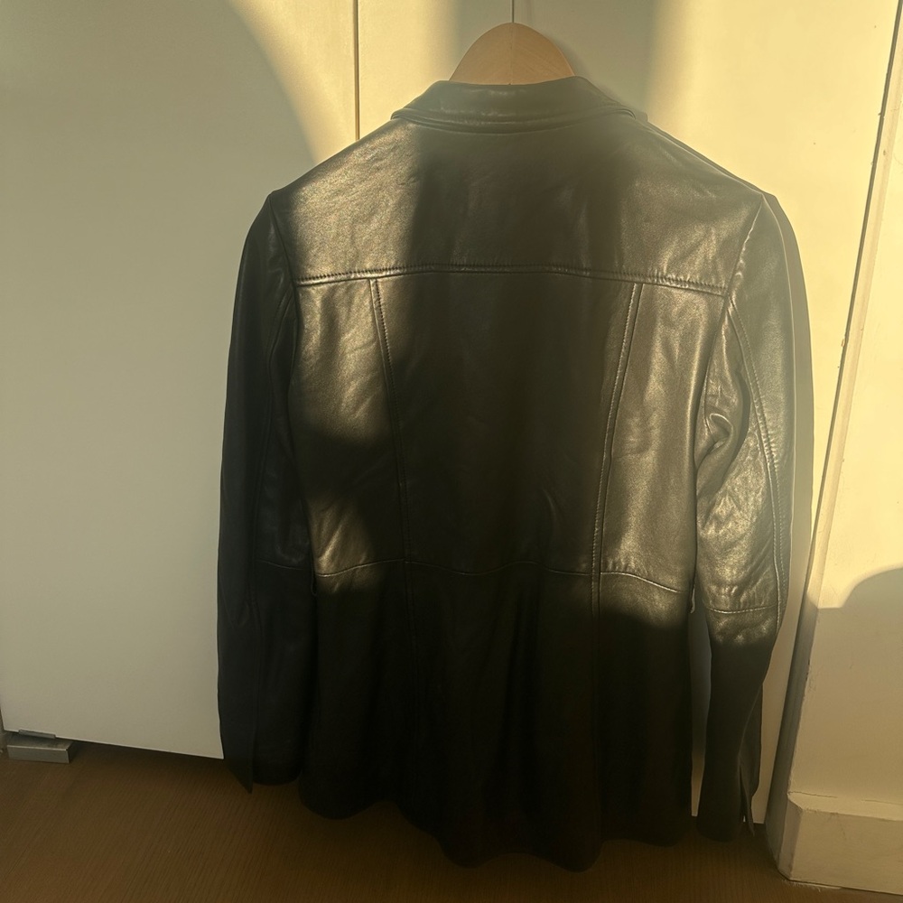 Reformation x Veda Park Leather Blazer - Picture 4 of 7